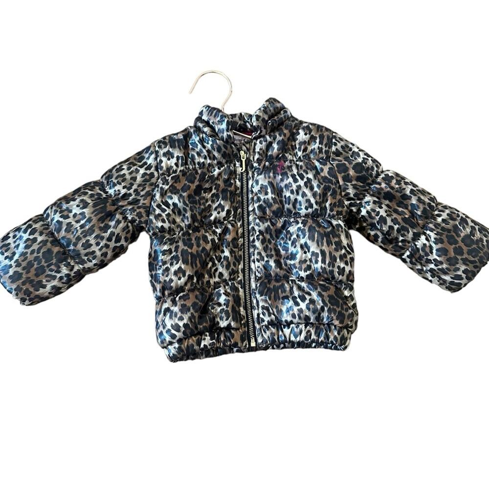 Juicy Couture kids leopard puffer coat size 18 month